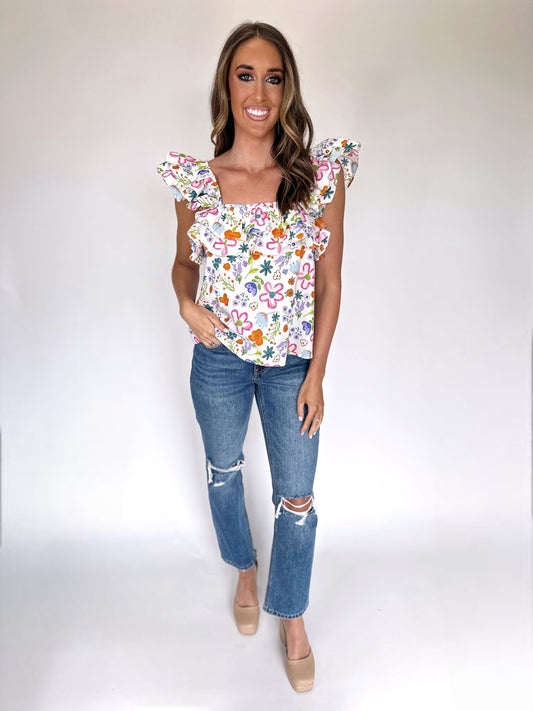 Delaney Floral Top