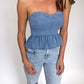 Southern Charm Denim Top