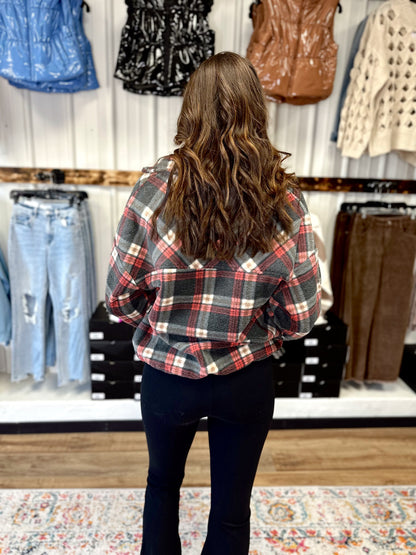 Blair Plaid Half Zip