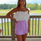 Some Sass Skort - Lavender