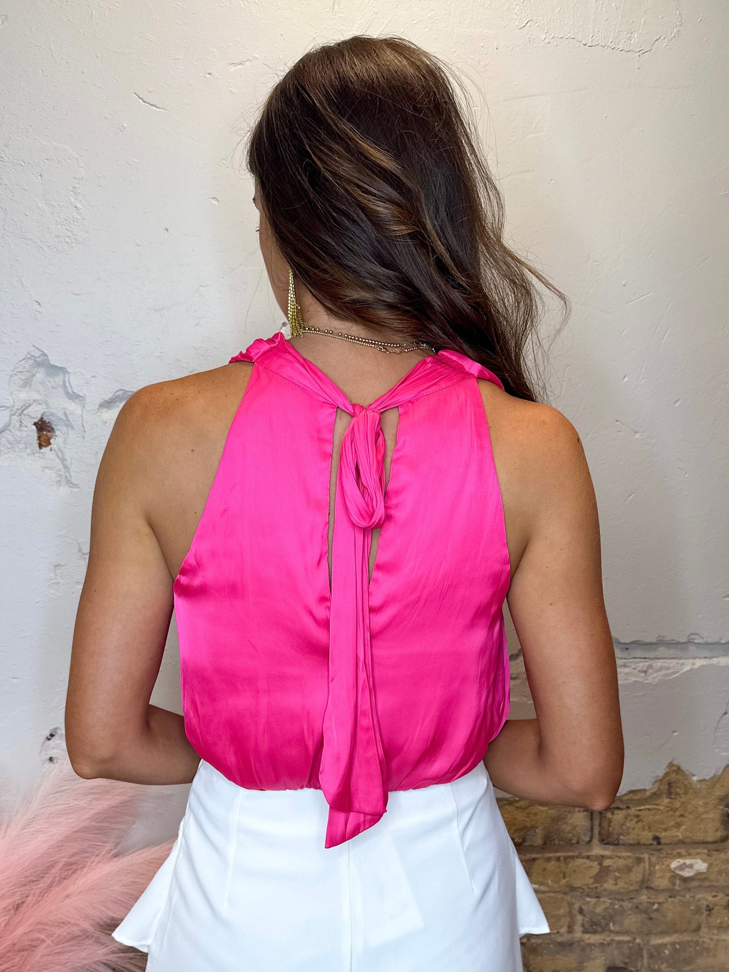 Total Glam Top - Hot Pink