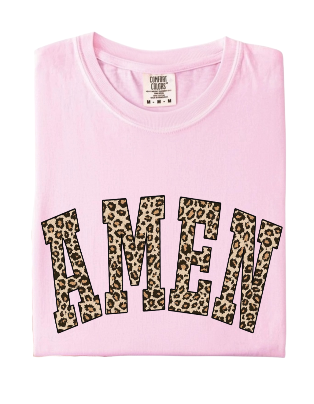 Leopard Amen Tee