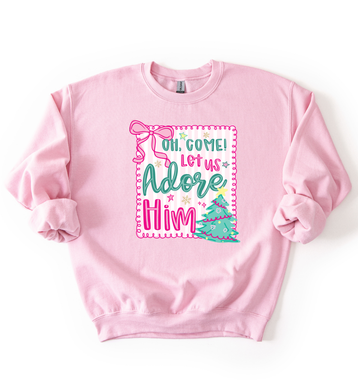 Oh Come Let Us Adore Him Sweatshirt