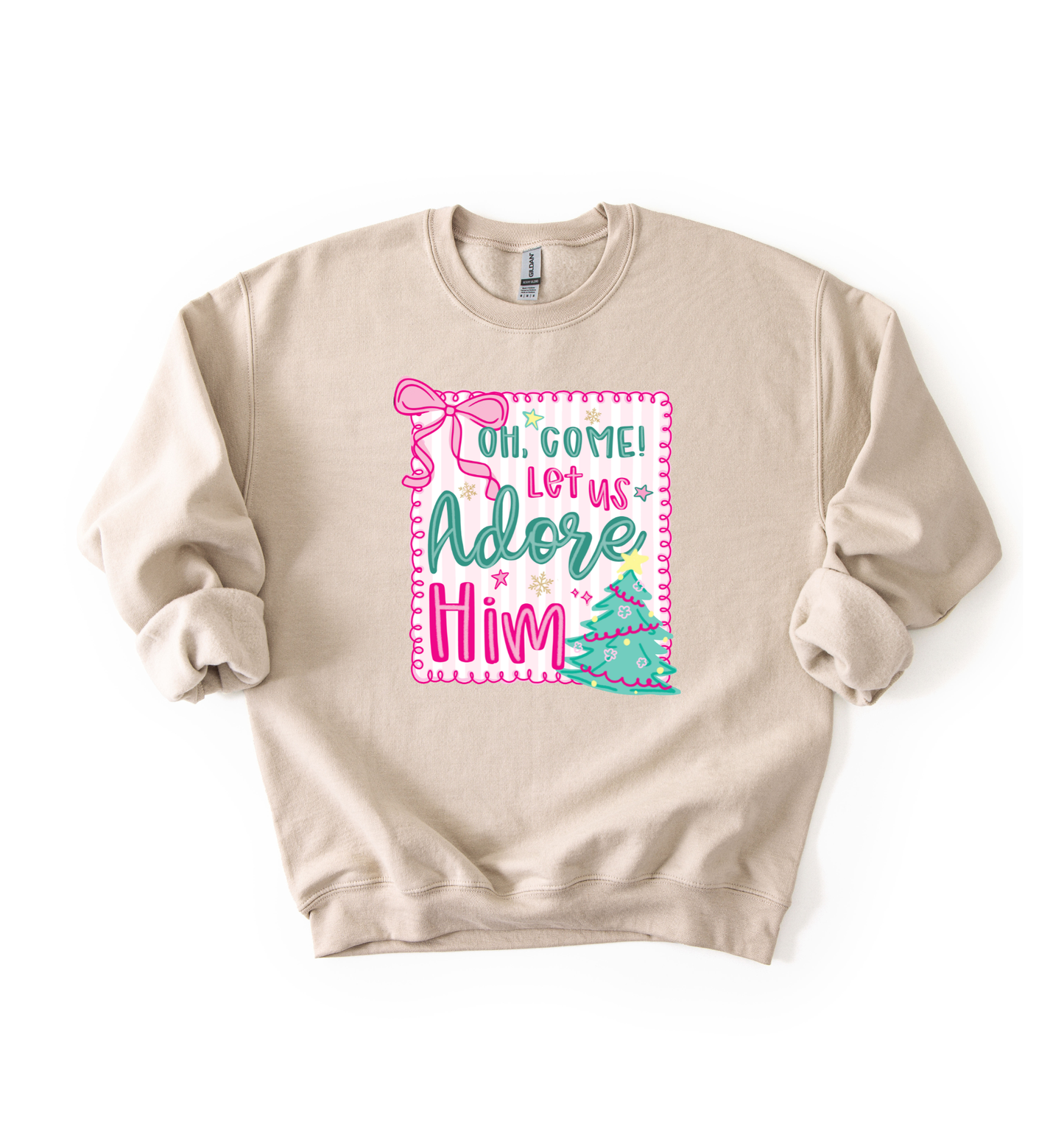 Oh Come Let Us Adore Him Sweatshirt