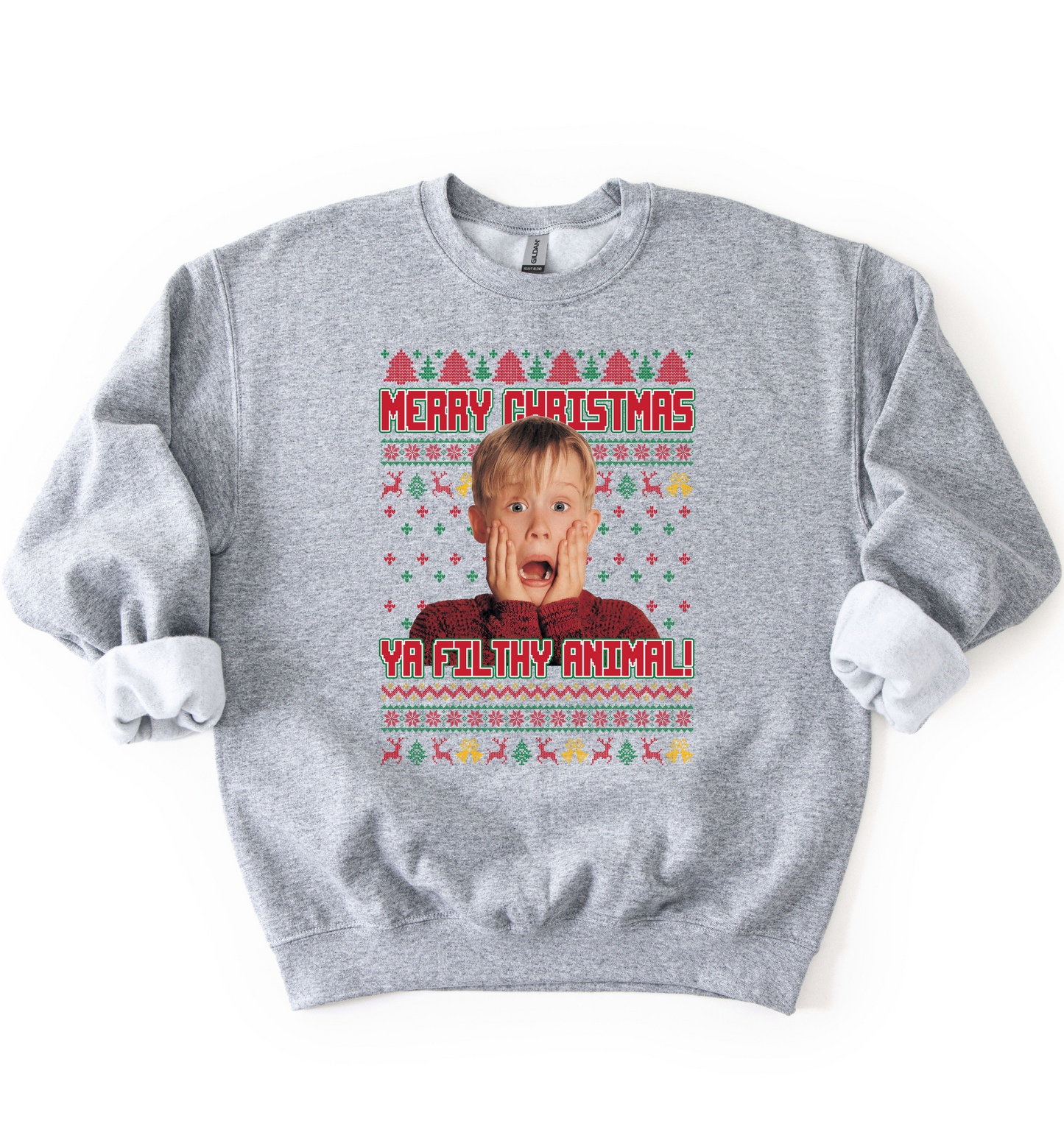 Merry Christmas Ya Filthy Animal Sweatshirt