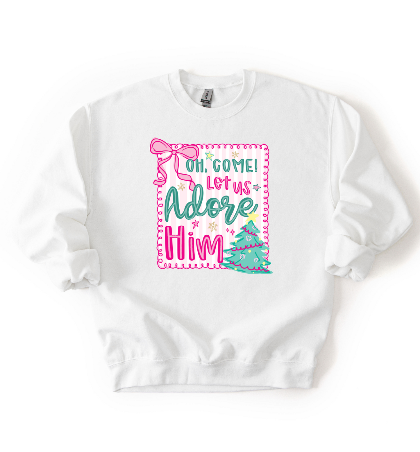 Oh Come Let Us Adore Him Sweatshirt