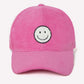 Smiley Corduroy Hat