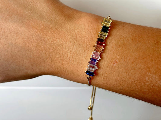 Rainbow Bar Bracelet