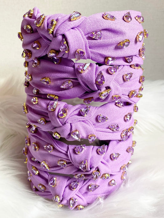 Purple Jeweled Headband