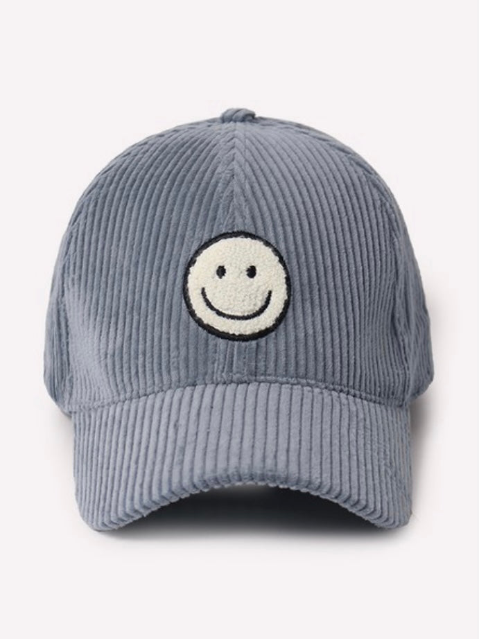 Smiley Corduroy Hat