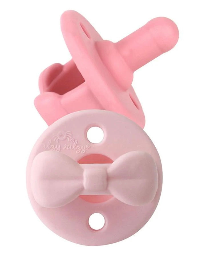 Sweetie Soother Pacifier Set - Pink Bows