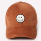 Smiley Corduroy Hat