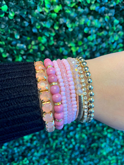 Be Mine Bracelet Set - Pink