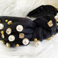 Black Pearl Jeweled Headband