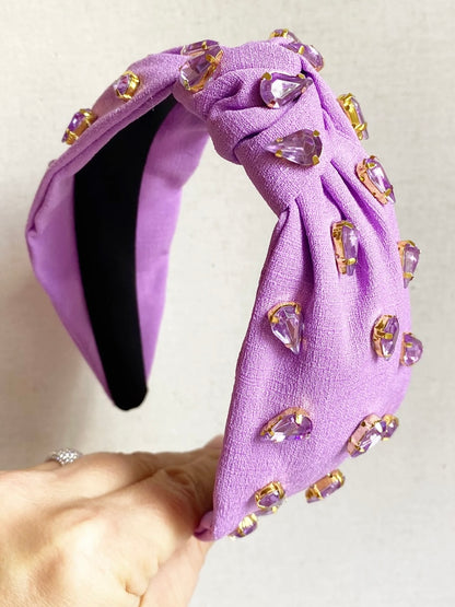 Purple Jeweled Headband