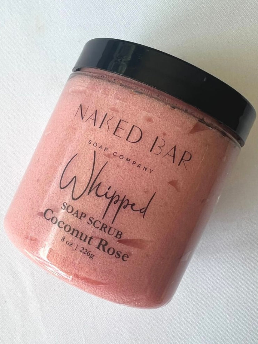 Coconut Rose Whipped Soap Scrub