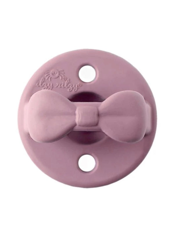 Sweetie Soother Pacifier Set - Lilac+Orchid Bows