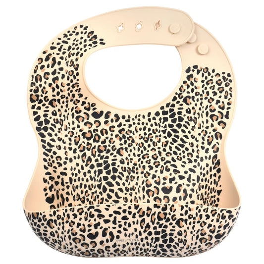 Leopard Print Silicone Bib