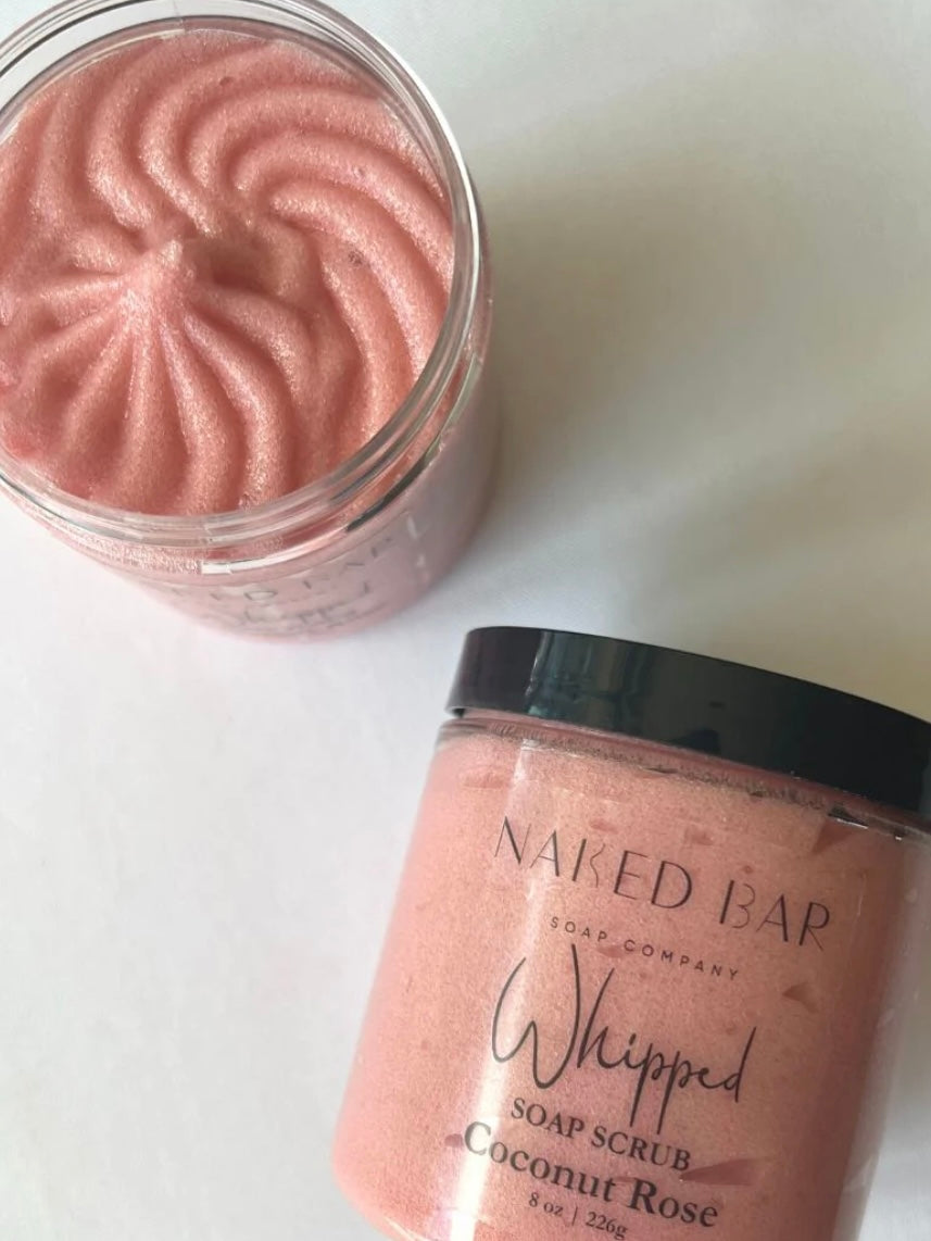 Coconut Rose Whipped Soap Scrub