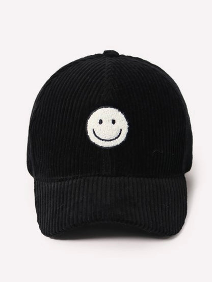 Smiley Corduroy Hat